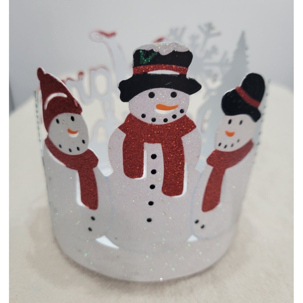 Warm Wishes Snowman Candle Holder by SONOMA - Picture 2 of 7